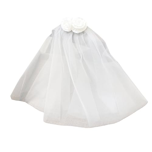 Itkcozcg Brautschleier, doppellagig, Haarnadel für Festzug, Abschlussball, Rosette, Kopfbedeckung, elegante Haarspange, Mädchen, Kopfschmuck, Foto-Requisiten, handgefertigter Hochzeitsschleier Itkcozcg Brautschleier, doppellagig, Haarnadel für Festzug, Abschlussball, Rosette, Kopfbedeckung, elegante Haarspange, Mädchen, Kopfschmuck, Foto-Requisiten, handgefertigter Hochzeitsschleier von Itkcozcg