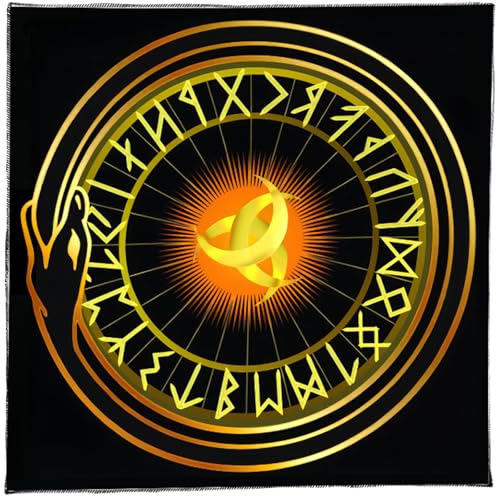 Itkcozcg Divinationen Tischdecke Einfache Symbole Astrologie Tarotkarte Tischdecke Altars Stoff Göttlichkeit Brettspiel Accessoire Einfache Symbole Muster Tarots Karte Spirituelle Decktuch von Itkcozcg