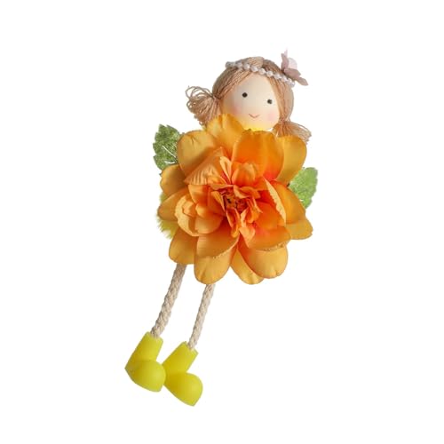 Itkcozcg Einzigartiges Blumenmädchen-Zubehör, dekorativer Mädchen-Anhänger, Puppen-Figur, Anhänger mit Blumen-Akzent, geeignet für kreative Frauen, einzigartiges Hängeornament Itkcozcg Einzigartiges Blumenmädchen-Zubehör, dekorativer Mädchen-Anhänger, Puppen-Figur, Anhänger mit Blumen-Akzent, geeignet für kreative Frauen, einzigartiges Hängeornament von Itkcozcg