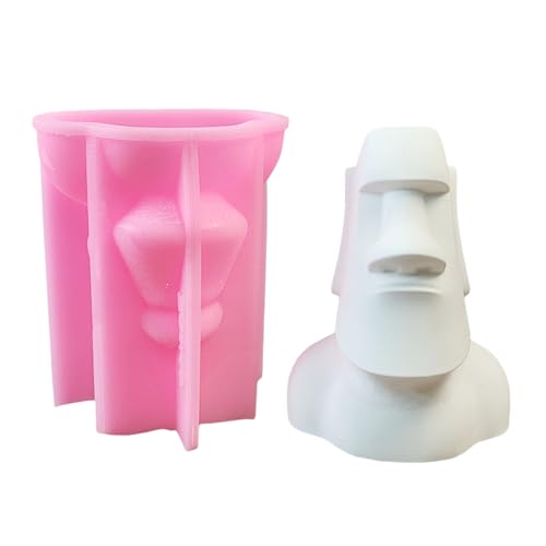 Itkcozcg Flexible Silikonform für Porträt, Skulptur, Kerzen, duftende Aromatherapie, handgefertigte Schreibtisch-Ornament-Form von Itkcozcg
