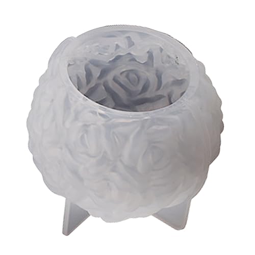 Itkcozcg Harz-Formen, große Silikon-Kerzenform für Blume, Rosenkugelform, Duftkerze, Wachs, handgefertigt, Gips, Harz, Seife, Bastelform Itkcozcg Harz-Formen, große Silikon-Kerzenform für Blume, Rosenkugelform, Duftkerze, Wachs, handgefertigt, Gips, Harz, Seife, Bastelform von Itkcozcg