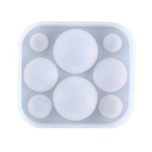 Itkcozcg Kristall-Epoxidharz-Form, halbe Kugeln, Perlen, Oblate Anhänger, Silikonform Itkcozcg Kristall-Epoxidharz-Form, halbe Kugeln, Perlen, Oblate Anhänger, Silikonform von Itkcozcg