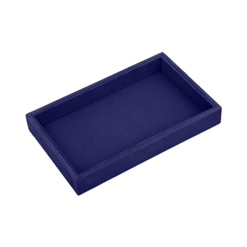 Itkcozcg Modischer Schmuck, stapelbare Schmucktabletts, stilvolles Schmucktablett, Samt, Schmuckschatulle für Ringe/Halsketten/Ohrring-Schmuckschatullen, Blau, Length 23*width 14.5*height 3cm Itkcozcg Modischer Schmuck, stapelbare Schmucktabletts, stilvolles Schmucktablett, Samt, Schmuckschatulle für Ringe/Halsketten/Ohrring-Schmuckschatullen, Blau, Length 23*width 14.5*height 3cm von Itkcozcg