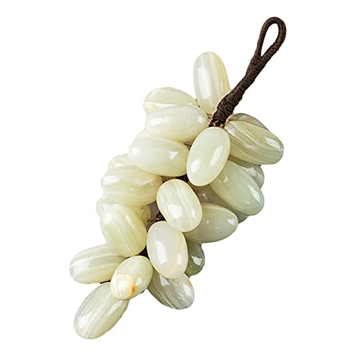 Itkcozcg Natürliche Kristall-Jade-Trauben-Ornament, Stein, Obst-Dekoration für Schlafzimmer, Wohnzimmer, Schlafsaal, Party-Dekorationen, Kristalltrauben Itkcozcg Natürliche Kristall-Jade-Trauben-Ornament, Stein, Obst-Dekoration für Schlafzimmer, Wohnzimmer, Schlafsaal, Party-Dekorationen, Kristalltrauben von Itkcozcg
