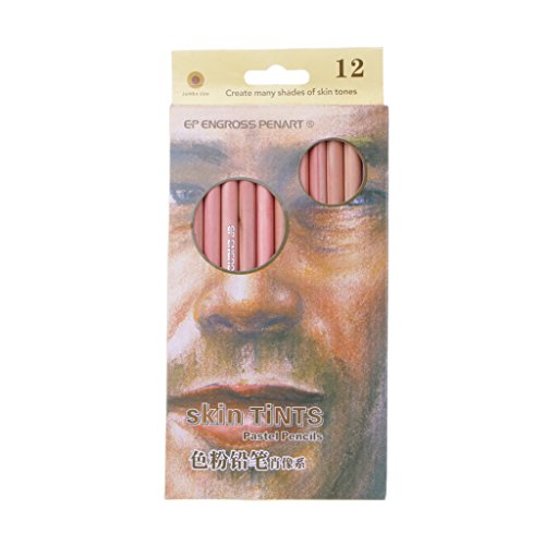 Itkcozcg Professionelle weiche Pastellstifte, Holzhauttönung, Pastellfarben, Buntstifte für Kinder für Erwachsene, Malbücher mit Spitzer mit Radiergummi, Anspitzer, Kinder-Set, 12 Stück Itkcozcg Professionelle weiche Pastellstifte, Holzhauttönung, Pastellfarben, Buntstifte für Kinder für Erwachsene, Malbücher mit Spitzer mit Radiergummi, Anspitzer, Kinder-Set, 12 Stück von Itkcozcg