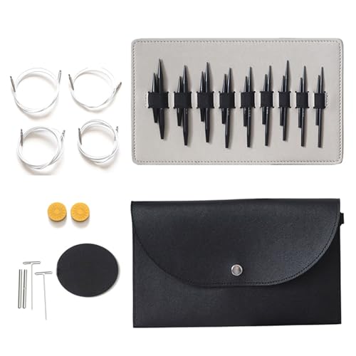Itkcozcg Rundstricknadel-Set, kurze Rundstricknadel, austauschbare Rundstricknadel, Größe 3,0 mm - 6,0 mm Itkcozcg Rundstricknadel-Set, kurze Rundstricknadel, austauschbare Rundstricknadel, Größe 3,0 mm - 6,0 mm von Itkcozcg
