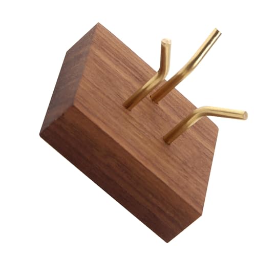 Itkcozcg Schmuckstein-Präsentationsständer, handgefertigter Holzständer für Mineralien und Steinsammlungen, elegante Fossilien und Geodenhalter, Korallenhalter von Itkcozcg