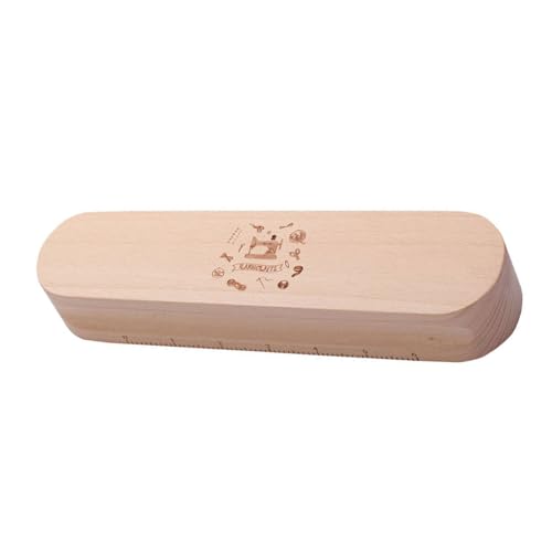 Itkcozcg Schneiderklöppel aus Holz mit 15,2 cm Skala zum Bügeln, Quilten, professionelles Quiltwerkzeug zum Pressen, Itkcozcg Schneiderklöppel aus Holz mit 15,2 cm Skala zum Bügeln, Quilten, professionelles Quiltwerkzeug zum Pressen, von Itkcozcg