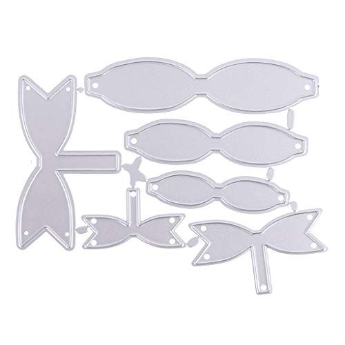 Itkcozcg Stanzschablonen in Schleifenform, Karbonstahl, Stanzschablonen aus Metall, Prägeschablonen für Scrapbooking-Karten Itkcozcg Stanzschablonen in Schleifenform, Karbonstahl, Stanzschablonen aus Metall, Prägeschablonen für Scrapbooking-Karten von Itkcozcg