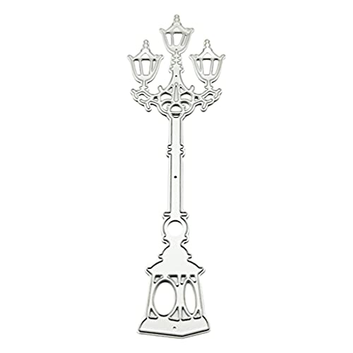 Itkcozcg Street Lamp Metall-Stanzschablone, Scrapbooking, Album, Papierkarte von Itkcozcg