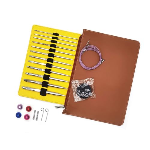 Itkcozcg Tunesische Häkelnadel-Set, 3,0 mm - 10 mm, austauschbare tunesische Stricknadel zum Weben von Pullovern, 12 Stück Itkcozcg Tunesische Häkelnadel-Set, 3,0 mm - 10 mm, austauschbare tunesische Stricknadel zum Weben von Pullovern, 12 Stück von Itkcozcg