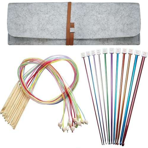 Itkcozcg Tunesisches Häkelnadel-Set mit Holzhäkelnadel, Metall, afghanische Stricknadel zum Stricken, Häkeln, Decke, afghanisches Werkzeug Itkcozcg Tunesisches Häkelnadel-Set mit Holzhäkelnadel, Metall, afghanische Stricknadel zum Stricken, Häkeln, Decke, afghanisches Werkzeug von Itkcozcg
