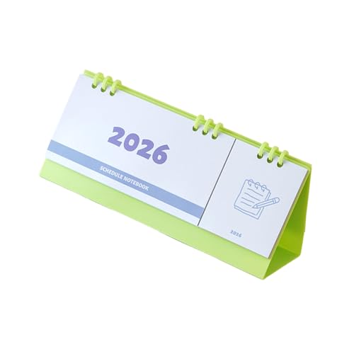 Tischkalender 2026 mit Schreib-Notizblöcken, tragbarer Monatsplaner für Notizen, Pläne, Termine, Management, tragbarer Schreibtisch von Itkcozcg