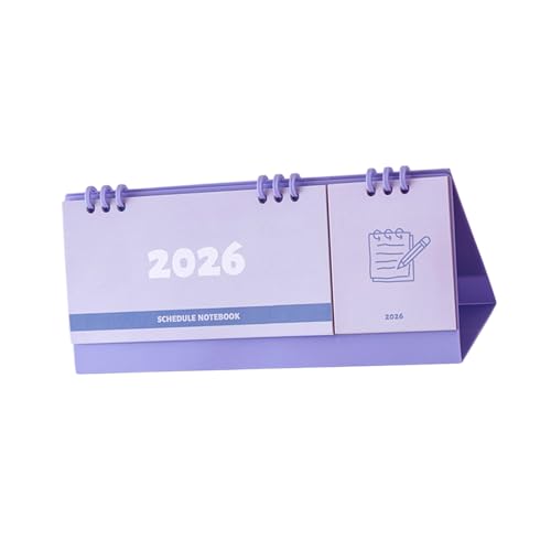 Tischkalender 2026 mit Schreib-Notizblöcken, tragbarer Monatsplaner für Notizen, Pläne, Termine, Management, tragbarer Schreibtisch von Itkcozcg