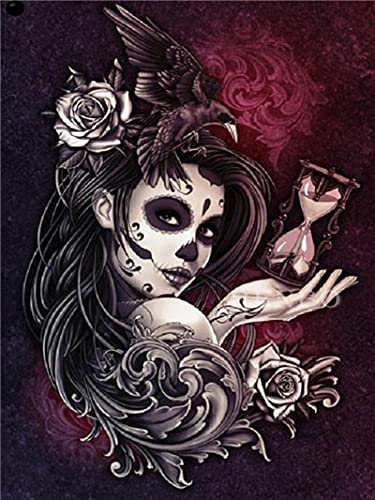 Malen Nach Zahlen für Erwachsene & Anfänger Halloween gruselig Totenkopf Blume Frau DIY Digitale Ölgemälde Malerei für Haus Wand Decor 40x50cm Rahmenlos Malen Nach Zahlen für Erwachsene & Anfänger Halloween gruselig Totenkopf Blume Frau DIY Digitale Ölgemälde Malerei für Haus Wand Decor 40x50cm Rahmenlos von Itnquc