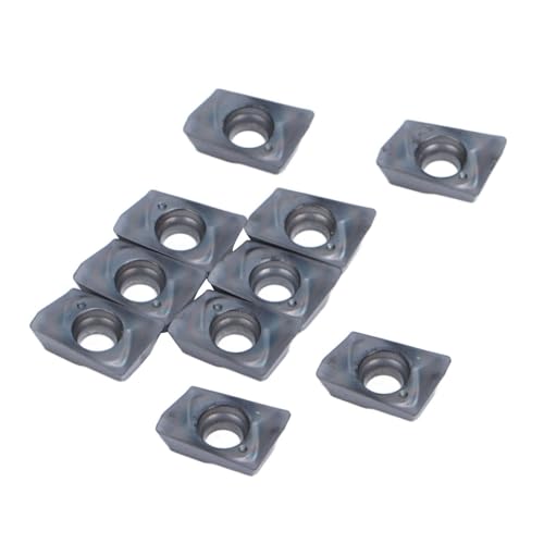 Itonash 10 -pcs -Carbid -Mahlen -Einsätze, Multi -Schicht -Beschichtung Schnell Schneidgeschwindigkeit Hoher Haltbarkeit mit Tragbar von Itonash