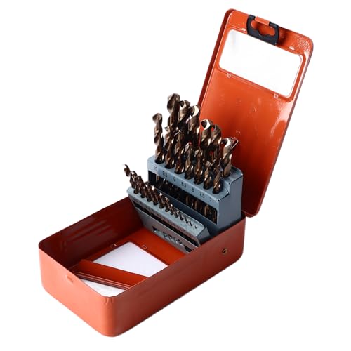 Itonash 25 Pcs Cobalt HSS Twist Bohrbohrbit Kit, Wear -Resistant Schnellchip -Entfernung Doppel -Rückenwinkel -Design mit Hoher Konzentrik Gerade Shank für Edelstahl -Eisen Itonash 25 Pcs Cobalt HSS Twist Bohrbohrbit Kit, Wear -Resistant Schnellchip -Entfernung Doppel -Rückenwinkel -Design mit Hoher Konzentrik Gerade Shank für Edelstahl -Eisen von Itonash