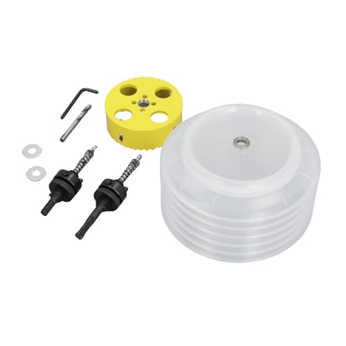 Itonash 6 1/4in Bi -Metall -Lochsäge, Hochgeschwindigkeitsschneider mit Staubschale und 2pcs -Arbor für Holz -PVC -Eisenkunststoffe Eingebauter Beleuchtung von Itonash