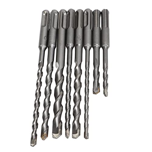 Itonash 8pcs Hammerbohrer, Carbid -Spitze 40CR Material 2 Flötengestaltung für Betonsteinstein, mit Zwei Spiralflöte und Mehreren Größenoptionen Itonash 8pcs Hammerbohrer, Carbid -Spitze 40CR Material 2 Flötengestaltung für Betonsteinstein, mit Zwei Spiralflöte und Mehreren Größenoptionen von Itonash