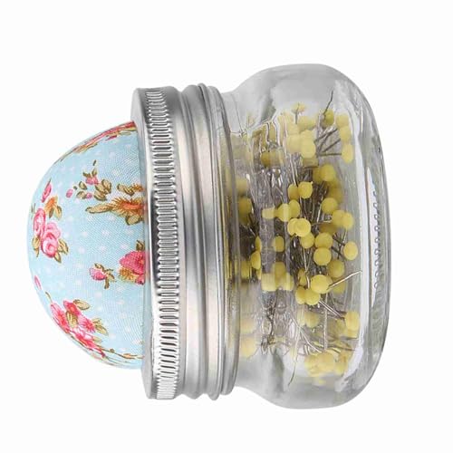 Itonash Abnehmbare Runde Perle Large Headed Pins Halter Nähstiftkissen Glasflasche mit, Dekorativem Gegenstand für Hochzeiten, Brautcorsage usw. Itonash Abnehmbare Runde Perle Large Headed Pins Halter Nähstiftkissen Glasflasche mit, Dekorativem Gegenstand für Hochzeiten, Brautcorsage usw. von Itonash