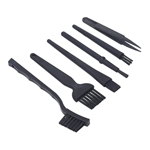 Itonash Anti -statische Bürste, 6 -pcs -Reinigungskit mit Harter Borsten und Pinzetten, für Haushaltsgeräte Autoschlitze Keyboards von Itonash