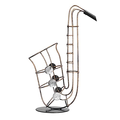 Itonash Metall -Saxophon -Weinflaschenhalter, Handgefertigter Retro -Stil -Dekoration, für die Illumination zu Hause Itonash Metall -Saxophon -Weinflaschenhalter, Handgefertigter Retro -Stil -Dekoration, für die Illumination zu Hause von Itonash