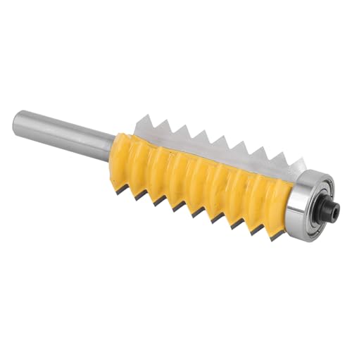 Itonash Multitooth 8 Shank Woodworking Cutter, Carbid Side Frening für Schienen- und Stil-Router-Bit, Ideal für (Multitoothed Tenon und Gelenkmesser 8x55) von Itonash