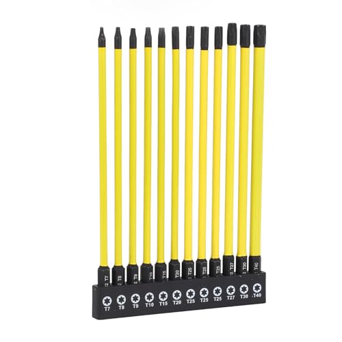 Itonash Schrauben Dreher Bits, S2 Legierter Stahl 60HRC Hohe Härte Sechs Kant 150mm Länge Magnetisches Bitset mit Halter, für Möbel Elektriker Reparatur Itonash Schrauben Dreher Bits, S2 Legierter Stahl 60HRC Hohe Härte Sechs Kant 150mm Länge Magnetisches Bitset mit Halter, für Möbel Elektriker Reparatur von Itonash