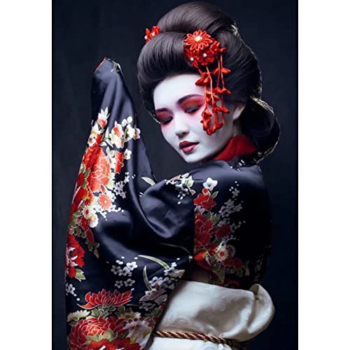 5D DIY Diamond Painting Groß Full Bilder Japanische Geisha-Porträt Diamant Painting Voll Set Diamant Malerei Kristall Kreuzstich Kunst Malerei nach Anzahl Kits Mosaik Gemälde 30x45cm 5D DIY Diamond Painting Groß Full Bilder Japanische Geisha-Porträt Diamant Painting Voll Set Diamant Malerei Kristall Kreuzstich Kunst Malerei nach Anzahl Kits Mosaik Gemälde 30x45cm von Iujbtb