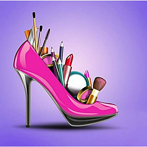 5D Diamond Painting Set Damen High Heels Schuhe Kosmetik Diamant Malerei Kit Full Diamant Painting Bilder Malen nach Zahlen DIY Diamant Kunst Handwerk für Heimdekor Wand 30x45cm 5D Diamond Painting Set Damen High Heels Schuhe Kosmetik Diamant Malerei Kit Full Diamant Painting Bilder Malen nach Zahlen DIY Diamant Kunst Handwerk für Heimdekor Wand 30x45cm von Iujbtb