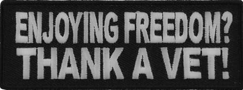 Enjoying Freedom Thank A Vet Patch - By Ivamis Trading - 4x1.5 inch by Ivamis Trading Enjoying Freedom Thank A Vet Patch - By Ivamis Trading - 4x1.5 inch by Ivamis Trading von Ivamis Trading
