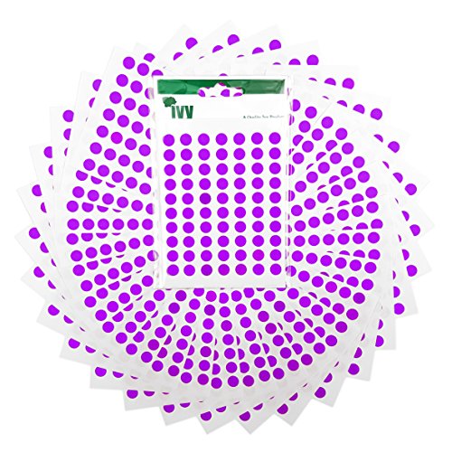 Selbstklebende Klebepunkte von Ivy – 8 mm – matt violett [232721] von Ivy Stationery
