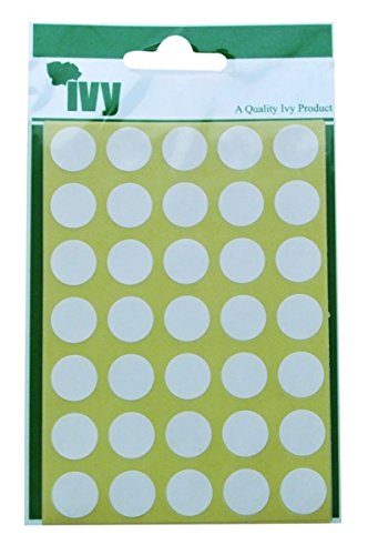 Ivy Weiße Punktaufkleber, 13-mm-Sticker von Ivy