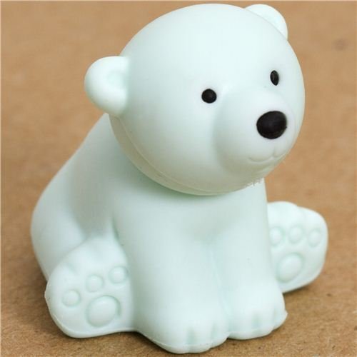 Iwako Pale Blue Polar Bear Eraser By From Japan by Iwako von Iwako