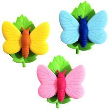 Iwako Welt der Insekten - Bunter Schmetterling japanischen Radiergummis (3 Stück) von Iwako