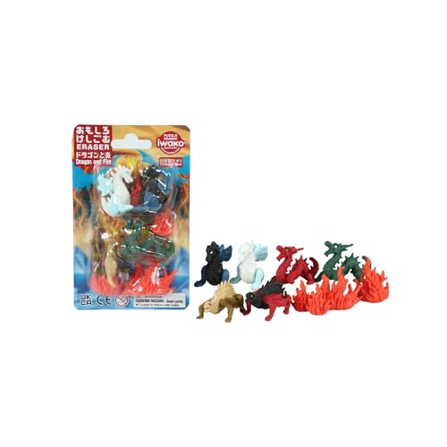 Iwako Drachen-Motiv-Radiergummi, Blisterkarte Iwako Drachen-Motiv-Radiergummi, Blisterkarte von Iwako