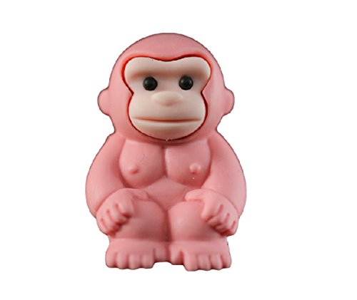 Iwako Großwild - Pink Gorilla japanischer Radiergummi aus Japan von Iwako
