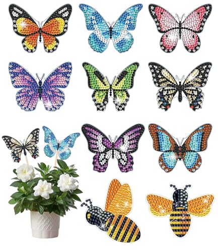 Diamond painting kinder,8 Stück Diamond painting schmetterling,2 Stück Bienen Diamant, für Draußen und Drinnen Balkon Deko,Basteln für Kinder Diamont Painting,Geburtstags Geschenk für Jungen Mädchen Diamond painting kinder,8 Stück Diamond painting schmetterling,2 Stück Bienen Diamant, für Draußen und Drinnen Balkon Deko,Basteln für Kinder Diamont Painting,Geburtstags Geschenk für Jungen Mädchen von Ixydor