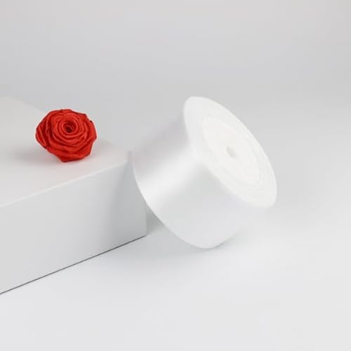 Geschenkband Weiß, 22 m x 5 cm, Breit Geschenkband Große Schleife Satinband für Geschenkverpackung, Taufe, Geburtstag, Hochzeit, Weihnachten Geschenkband Weiß, 22 m x 5 cm, Breit Geschenkband Große Schleife Satinband für Geschenkverpackung, Taufe, Geburtstag, Hochzeit, Weihnachten von Ixydor