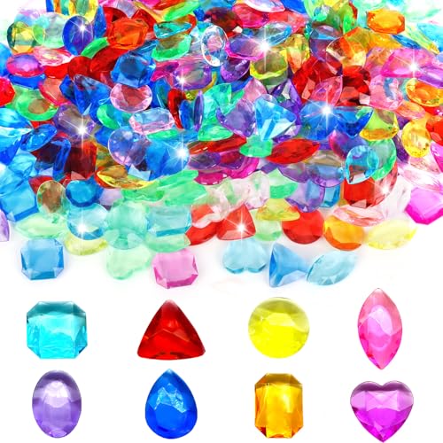 Iyowei 300 Stück Diamant Edelstein für Kinder, Acryl Diamanten Deko Bunt Kristalle Kinder Farbedelstein Set Spielzeug Diamantkristalle Deko für Tisch Party Iyowei 300 Stück Diamant Edelstein für Kinder, Acryl Diamanten Deko Bunt Kristalle Kinder Farbedelstein Set Spielzeug Diamantkristalle Deko für Tisch Party von Iyowei