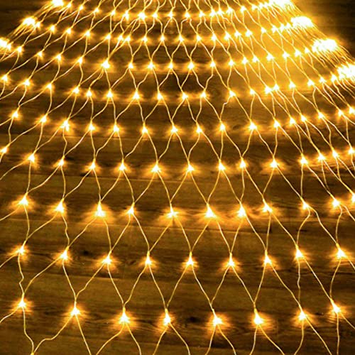 Izrielar 2x LED Lichternetz 2x2m 200LED Lichterkette Warmweiß 8 Modi Lichtervorhang mit Stecker Lichterkettennetz für Innen und Außen Dekoration Lichterketten Izrielar 2x LED Lichternetz 2x2m 200LED Lichterkette Warmweiß 8 Modi Lichtervorhang mit Stecker Lichterkettennetz für Innen und Außen Dekoration Lichterketten von Izrielar