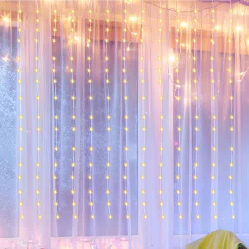 Izrielar 3x3m Lichtervorhang 300leds Lichterketten Vorhang Lichterkettenvorhang 8 Modi mit Timer, wasserdichte LED Weihnachtslicht Fenster Innen Außen Deko, Zimmer, Hochzeit, Ramadan, Farbe Izrielar 3x3m Lichtervorhang 300leds Lichterketten Vorhang Lichterkettenvorhang 8 Modi mit Timer, wasserdichte LED Weihnachtslicht Fenster Innen Außen Deko, Zimmer, Hochzeit, Ramadan, Farbe von Izrielar