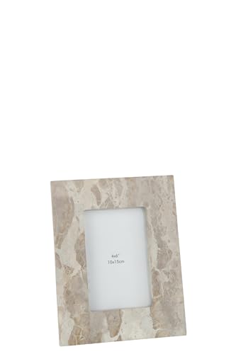J-Line Bilderrahmen, 10 x 15 cm, Marmor, Beige, klein von J-Line