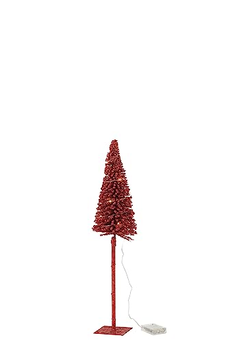 J-Line Weihnachtsbaum - Kunststoff - Rot - 58 cm - LED von J-Line