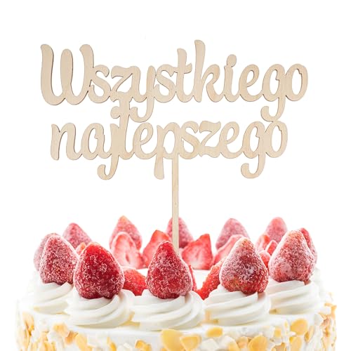 J&M DECO TORTENTOPPER Alles Gute HOLZ 4mm 19,5x19cm J&M DECO TORTENTOPPER Alles Gute HOLZ 4mm 19,5x19cm von J&M DECO