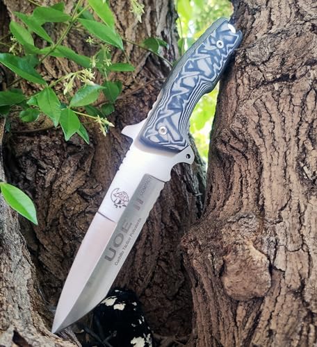 J&V UOE II Compact - Full Tang Bushcraft Outdoor Survival Messer mit Scheide, Jagdmesser für Camping Jagd Wandern, MOVA-Edelstahlklinge 14,5 cm, Handmade in Spain J&V UOE II Compact - Full Tang Bushcraft Outdoor Survival Messer mit Scheide, Jagdmesser für Camping Jagd Wandern, MOVA-Edelstahlklinge 14,5 cm, Handmade in Spain von J&V