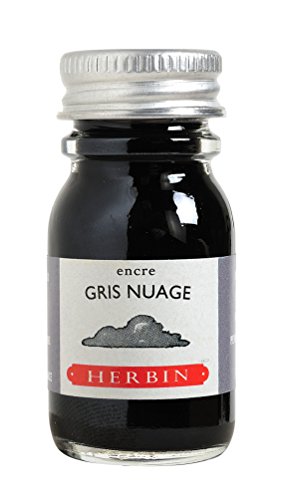 J. Herbin Tinte für Füllfederhalter, 10 ml, Farbe: „Gris Nuage“ (grau) - von J. Herbin