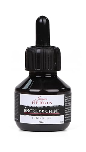 J.Herbin 11209T Chinatusche, 50 ml, schwarz von J.Herbin