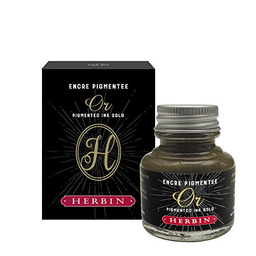 Herbin 40490T - Siegelplatte aus Messing, mit Motiv, zum Anschrauben an Holzgriffe, Palme von Jacques Herbin