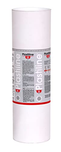 J.Herbin 10655T - Packung Modelliermasse Plastiline für den Modellbau, 10 kg, zum modelieren, H55 medium, 1 Pack, Hellgrau von J. Herbin